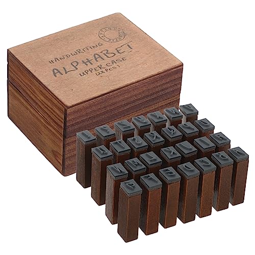 TOYZFRIENDY Vintage Holzstempel mit Alphabet Mustern Handgefertigte Buchstaben Stempel für Diy Bastelprojekte Klare Abdrucke Langlebige Holzstempel für Scrapbooking und Dekoration TOYZFRIENDY Vintage Holzstempel mit Alphabet Mustern Handgefertigte Buchstaben Stempel für Diy Bastelprojekte Klare Abdrucke Langlebige Holzstempel für Scrapbooking und Dekoration von TOYZFRIENDY