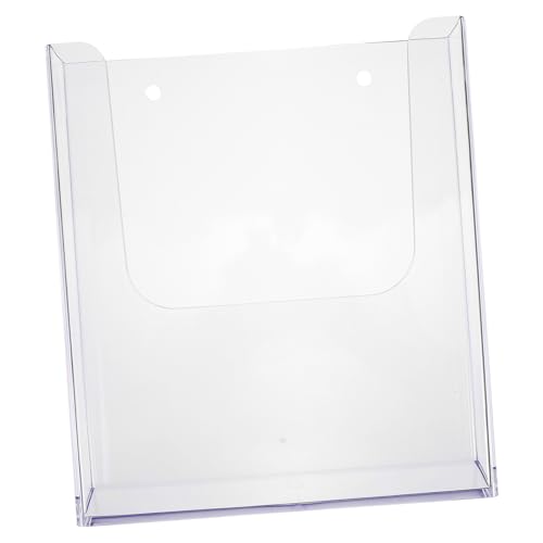 TOYZFRIENDY Wandmontierter Prospekthalter Transparenter Dokumentenorganizer mit Großer Kapazität für Zeitschriften Broschüren und Akten Stabiler Wandhalter zur Platzsparenden Büro und von TOYZFRIENDY