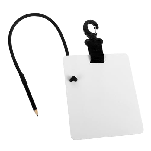 TOYZFRIENDY Wasserdichte Unterwasser schreibtafel mit Drehclip und Stift für Taucher Tauchausbildung Wassersport Zubehör Vielseitiges Tauchen Notizbrett von TOYZFRIENDY