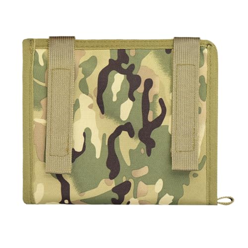 TOYZFRIENDY Wasserdichter Taktischer Kartenhalter Outdoor Map Organizer mit Robustem Camouflage Design Leichter Kompakter Map Binder für Wanderer und Militärliebhaber Reißfest und Geräumig von TOYZFRIENDY