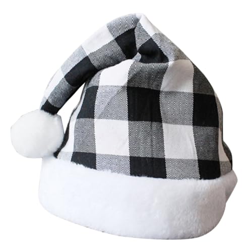 TOYZFRIENDY Weihnachtsmütze aus Leichtem mit Kariertem Muster Gepolstert und Warm Unisex für Weihnachtsfeier Vielseitig als Partydeko und Kostümzubehör Geeignet Komfortabel und Langlebig TOYZFRIENDY Weihnachtsmütze aus Leichtem mit Kariertem Muster Gepolstert und Warm Unisex für Weihnachtsfeier Vielseitig als Partydeko und Kostümzubehör Geeignet Komfortabel und Langlebig von TOYZFRIENDY