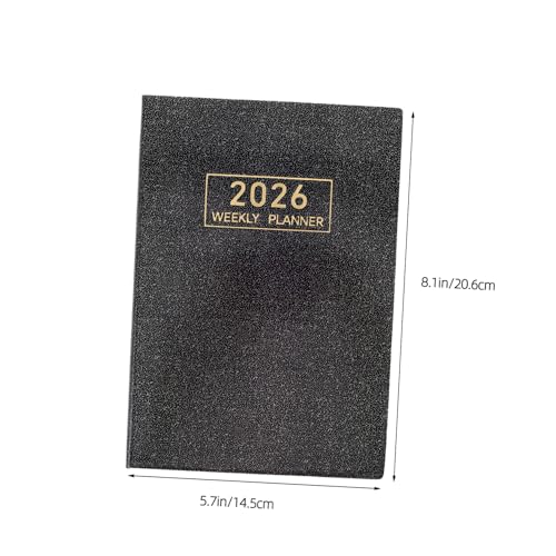 TOYZFRIENDY Wochenplaner mit Holografischem Cover Kompaktes Reise Notizbuch Monatliche Kalender Praktischer Terminplaner für Studenten Lehrer und Berufstätige Tragbar und Stilvoll von TOYZFRIENDY