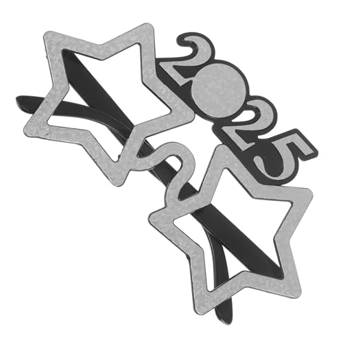 TOYZFRIENDY Year Party Brille Silber Sternen Design Lustige Fotobrille für Silvester Festliche Feiern und Geburtstage von TOYZFRIENDY