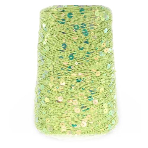 500 g/1300 m DIY Handstrick-Baumwollgarn, 3 mm + 6 mm Paillettengarn, DIY für Damen, Wollpullover, Mütze, Schal 500 g/1300 m DIY Handstrick-Baumwollgarn, 3 mm + 6 mm Paillettengarn, DIY für Damen, Wollpullover, Mütze, Schal von TPIONEER