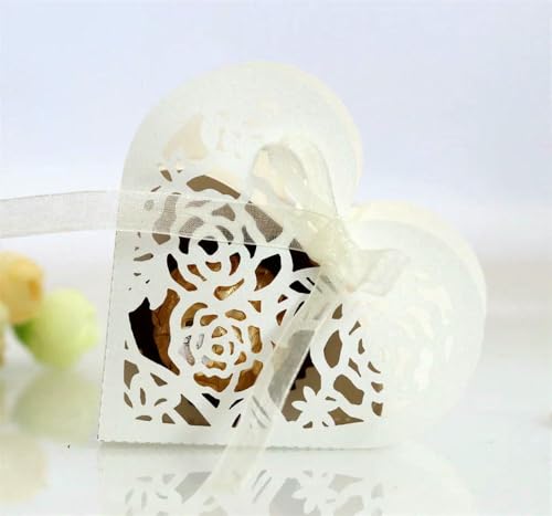 TPIONEER 25/50/100 stücke Geschenk Süßigkeiten Gastgeschenke Schokolade Geschenkboxen Mit Band Geschenkbox Verpackung Hochzeitsdekoration Dragees Box Verpackung von TPIONEER
