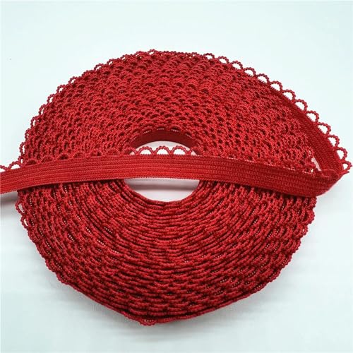 TPIONEER Elastisches Spitzenband, 5 Yards, 10 mm, umklappbares Spandex-Gummiband zum Nähen von Spitzenbesatz, DIY-Stirnband, Unterwäsche, Dessous-Accessoire TPIONEER Elastisches Spitzenband, 5 Yards, 10 mm, umklappbares Spandex-Gummiband zum Nähen von Spitzenbesatz, DIY-Stirnband, Unterwäsche, Dessous-Accessoire von TPIONEER