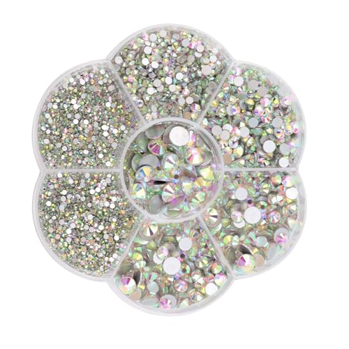 TPTGIAR 4212 Stück Strasssteine für Textilien, 7 Größen 1.6mm-7.3mm Rhinestones für DIY, Runde Glitzersteine für Kleidung Schuhe Handwerk Geschenk TPTGIAR 4212 Stück Strasssteine für Textilien, 7 Größen 1.6mm-7.3mm Rhinestones für DIY, Runde Glitzersteine für Kleidung Schuhe Handwerk Geschenk von TPTGIAR