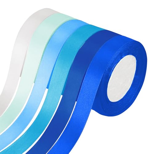 TPTGIAR 6 Rollen Satinband: 20 mm x 2,2 m Bänder zum Verpacken von Geschenken, 6 Farben, Polyesterbänder zum Basteln, für Geschenkverpackungen, Hochzeit, Party, Dekoration, Haarschleifen, DIY Handwerk TPTGIAR 6 Rollen Satinband: 20 mm x 2,2 m Bänder zum Verpacken von Geschenken, 6 Farben, Polyesterbänder zum Basteln, für Geschenkverpackungen, Hochzeit, Party, Dekoration, Haarschleifen, DIY Handwerk von TPTGIAR