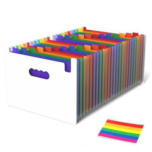 TPTGIAR Dokumentenmappe A4 25 Fächer, Weizenstroh Fächermappe Sortiermappe Bunte Ordner Organizer, Hochwertiges PP Document Organizer mit Bunten Labeln für Schule Büro Medizin Steuer & Quittungen TPTGIAR Dokumentenmappe A4 25 Fächer, Weizenstroh Fächermappe Sortiermappe Bunte Ordner Organizer, Hochwertiges PP Document Organizer mit Bunten Labeln für Schule Büro Medizin Steuer & Quittungen von TPTGIAR
