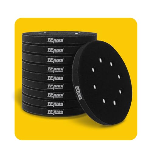 10 Stück 125 mm 8 Löcher weiche Dichte Interface Pads 125 mm Klett-Schwammkissen Pufferunterlage 10 Stück 125 mm 8 Löcher weiche Dichte Interface Pads 125 mm Klett-Schwammkissen Pufferunterlage von TPmax