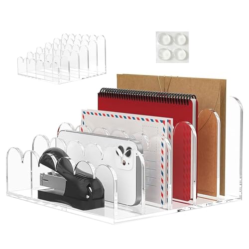 TQEBWUS Akryl Briefablage, 5 Fächer Akryl Organizer Für Schreibtisch, Aufbewahrung Für Dokumente Umschlag Brief Rechnung TQEBWUS Akryl Briefablage, 5 Fächer Akryl Organizer Für Schreibtisch, Aufbewahrung Für Dokumente Umschlag Brief Rechnung von TQEBWUS
