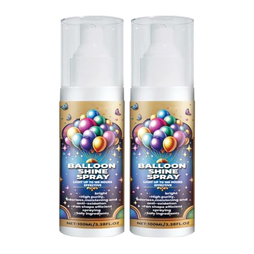 TQUXNGA 100 ml Ballon-Glanzverstärker, wasserfester Ballon-Aufheller, helles Spray für Geburtstags- und Festival-Dekoration TQUXNGA 100 ml Ballon-Glanzverstärker, wasserfester Ballon-Aufheller, helles Spray für Geburtstags- und Festival-Dekoration von TQUXNGA