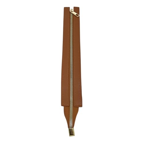 TQUXNGA 30 cm PU-Leder-Reißverschluss mit Löchern, Metall-Reißverschluss, Ersatz für DIY-Taschen TQUXNGA 30 cm PU-Leder-Reißverschluss mit Löchern, Metall-Reißverschluss, Ersatz für DIY-Taschen von TQUXNGA