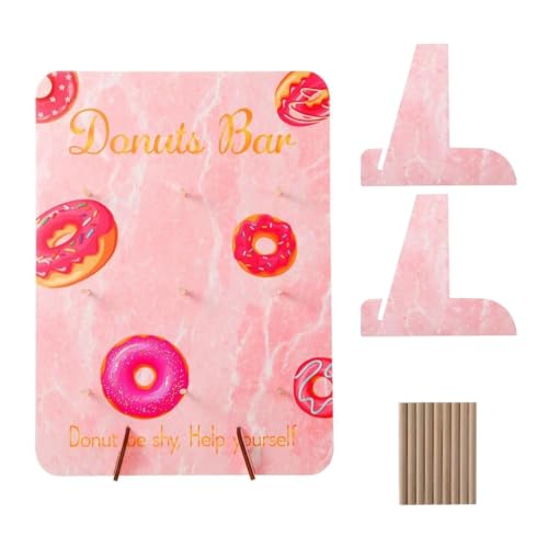 TQUXNGA Donut-Präsentationsständer aus natürlichem Holz, Süßigkeitendekoration und Partydekoration für Hochzeit, Geburtstag, Party-Hintergrund TQUXNGA Donut-Präsentationsständer aus natürlichem Holz, Süßigkeitendekoration und Partydekoration für Hochzeit, Geburtstag, Party-Hintergrund von TQUXNGA