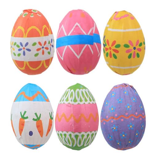 TQUXNGA Eier, hängende Anhänger, Ornamente, Party-Dekorationen für Zuhause, bunte Karotten, bemalt, 6 Stück TQUXNGA Eier, hängende Anhänger, Ornamente, Party-Dekorationen für Zuhause, bunte Karotten, bemalt, 6 Stück von TQUXNGA