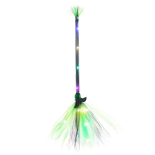 TQUXNGA Leuchtender Halloween-LED-Besen, dekoratives Ornament, dekoratives Zubehör für Festival, Urlaub, Kostüm, Cosplay, Requisiten TQUXNGA Leuchtender Halloween-LED-Besen, dekoratives Ornament, dekoratives Zubehör für Festival, Urlaub, Kostüm, Cosplay, Requisiten von TQUXNGA