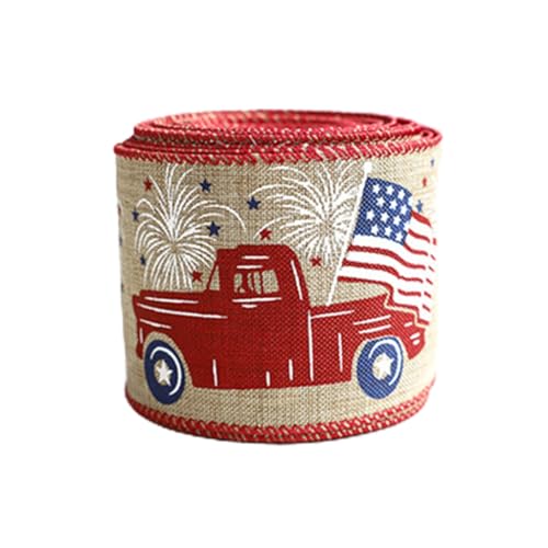 TQUXNGA Patriotics Streifenband, Auto-Sternband für Gedenktag, Mädchen, Kopfbedeckungen, Schleifen, Kranzherstellung TQUXNGA Patriotics Streifenband, Auto-Sternband für Gedenktag, Mädchen, Kopfbedeckungen, Schleifen, Kranzherstellung von TQUXNGA