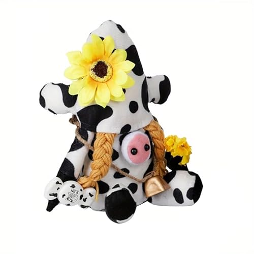 TQUXNGA Zarte Rudolphs Kuh gemusterte Plüsch-Dekorationen, gesichtsloses Ornament, handgefertigt für Frauen und Kinder TQUXNGA Zarte Rudolphs Kuh gemusterte Plüsch-Dekorationen, gesichtsloses Ornament, handgefertigt für Frauen und Kinder von TQUXNGA