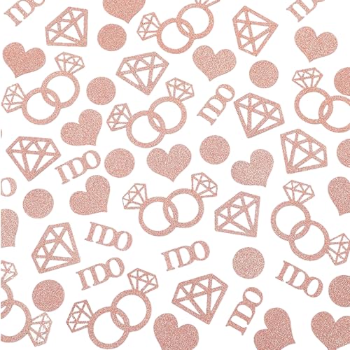 100 Stück Junggesellinnenabschied Dekorationen Roségold Glitzer Konfetti Braut To Be Ringe und Kreise für Junggesellinnenabschied, Junggesellinnenabschied, Verlobung & Hochzeit Tischdekorationen 100 Stück Junggesellinnenabschied Dekorationen Roségold Glitzer Konfetti Braut To Be Ringe und Kreise für Junggesellinnenabschied, Junggesellinnenabschied, Verlobung & Hochzeit Tischdekorationen von TRACOMPAN