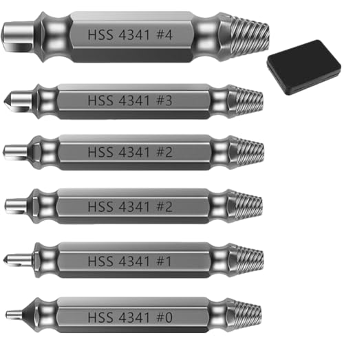 6-teiliges Schraubenausdreher-Set für beschädigte Schrauben, einfaches Herausziehen von Schrauben und abisolierten Schrauben, mit Aufbewahrungskoffer für gebrochene, rostige, hartnäckige Schrauben 6-teiliges Schraubenausdreher-Set für beschädigte Schrauben, einfaches Herausziehen von Schrauben und abisolierten Schrauben, mit Aufbewahrungskoffer für gebrochene, rostige, hartnäckige Schrauben von TRACOMPAN