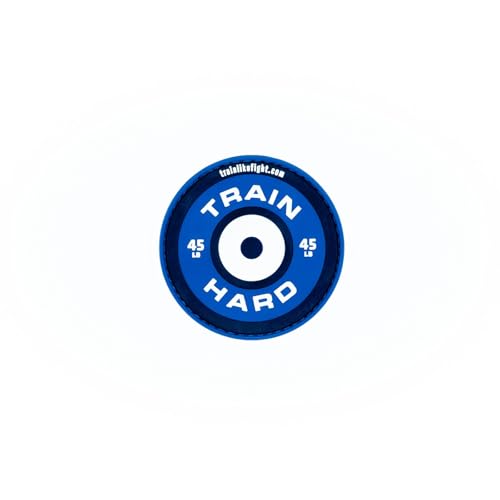 TRAINLIKEFIGHT | Haken- und Schlaufenpatches | männlich und weiblich enthalten | einfache Handhabung | personalisierte Aufkleber | Cross-Training-Patch | Rucksack-Patch | Fitnessgürtel - P (TRAINHARD) von TRAINLIKEFIGHT