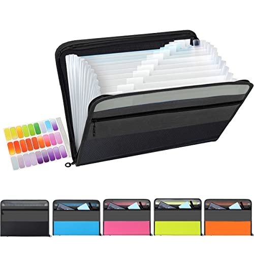 Dokumentenmappe 13 Fächern (5-Teilige Packung), TRANBO Fächermappe Datei Organizer mit Reißverschluss, Erweiterbar Ordnungsmappe Mappe/Ordner Organizer A4/Document organizer/Ordner (5-Mischfarbe) Dokumentenmappe 13 Fächern (5-Teilige Packung), TRANBO Fächermappe Datei Organizer mit Reißverschluss, Erweiterbar Ordnungsmappe Mappe/Ordner Organizer A4/Document organizer/Ordner (5-Mischfarbe) von TRANBO