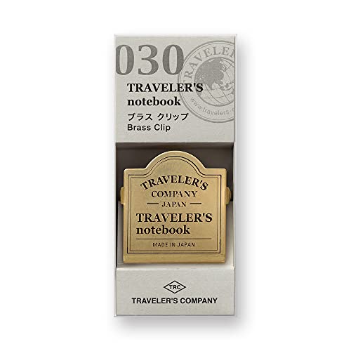Brass Clip TRC Logo - Refill 030 für Traveler's Notebook Regular und Passport Size Brass Clip TRC Logo - Refill 030 für Traveler's Notebook Regular und Passport Size von TRAVELER'S