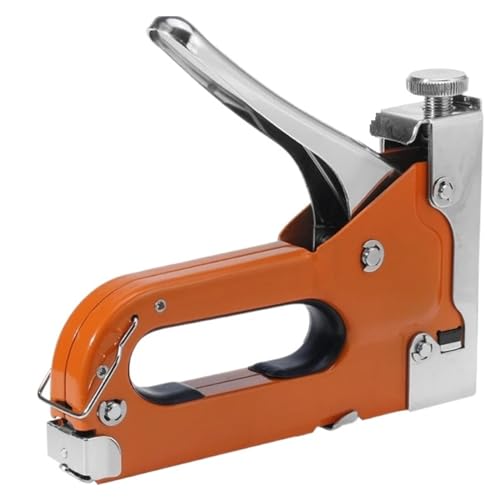 Nagelpistole 3-in-1-Nagelpistole, DIY-Möbelbau, Hefter, Polstertacker Mit 600 Heftklammern, Heimdekoration, Tischlerwerkzeug Sicherheitsverriegelungstaste(Nail shooter) von TRDEWR