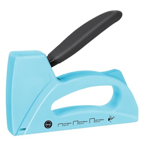 Nagelpistole Nagelpistole For Holzbearbeitung, Leichter Polsterhefter Mit 1600 JT21-Heftklammern For Heim-DIY-Dekoration Sicherheitsverriegelungstaste(Blue) von TRDEWR