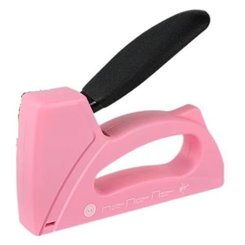 Nagelpistole Nagelpistole For Holzbearbeitung, Leichter Polsterhefter Mit 1600 JT21-Heftklammern For Heim-DIY-Dekoration Sicherheitsverriegelungstaste(Pink) von TRDEWR
