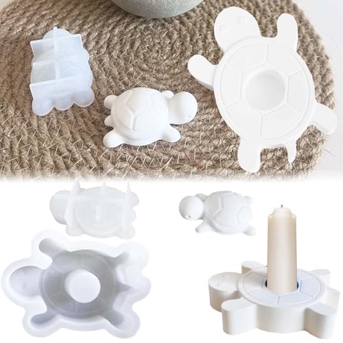 TREABEAR 2PCS Silikonform Schildkröte, Silikon Formen Zum Gießen Schildkröte, Schildkröte Deko Gießform Kerzenhalter, Silikonform Tiere, Gießformen Silikon Sommer, Silikonformen Gießformen Maritim TREABEAR 2PCS Silikonform Schildkröte, Silikon Formen Zum Gießen Schildkröte, Schildkröte Deko Gießform Kerzenhalter, Silikonform Tiere, Gießformen Silikon Sommer, Silikonformen Gießformen Maritim von TREABEAR