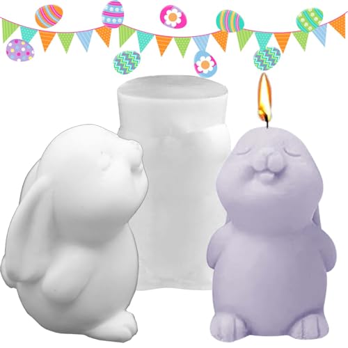 TREABEAR Silikonformen Gießformen Osterhase, Silikonformen Gießformen Kerzen, Kerzenformen Zum Gießen, Kaninchen Kerzengießformen, Gipsformen Zum Gießen TREABEAR Silikonformen Gießformen Osterhase, Silikonformen Gießformen Kerzen, Kerzenformen Zum Gießen, Kaninchen Kerzengießformen, Gipsformen Zum Gießen von TREABEAR