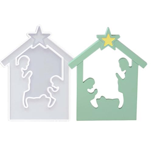 TREABEAR Weihnachtskrippe Gießformen Silikon, Epoxidharz Formen Silikon, Silikonformen Gießformen Weihnachten, Silikonformen Gießformen Weihnachten, Silikonform Kerzenhalter Krippe Weihnachten TREABEAR Weihnachtskrippe Gießformen Silikon, Epoxidharz Formen Silikon, Silikonformen Gießformen Weihnachten, Silikonformen Gießformen Weihnachten, Silikonform Kerzenhalter Krippe Weihnachten von TREABEAR