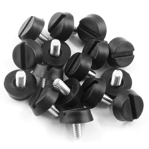 Treely 16 Stück M6 x 10 x 20 mm Nivellierfüße, zum Aufschrauben von Möbelbeinen Treely 16 Stück M6 x 10 x 20 mm Nivellierfüße, zum Aufschrauben von Möbelbeinen von TREELY