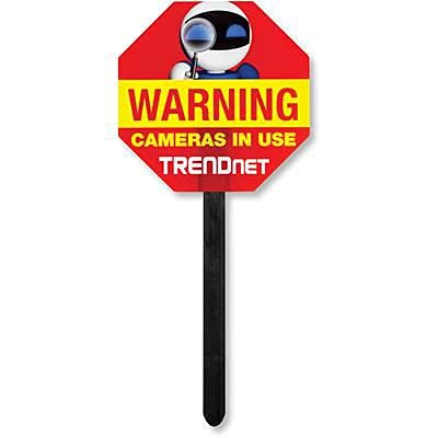 Transcend Video Surveilance Yard Sign, TV-SS1 von TRENDnet