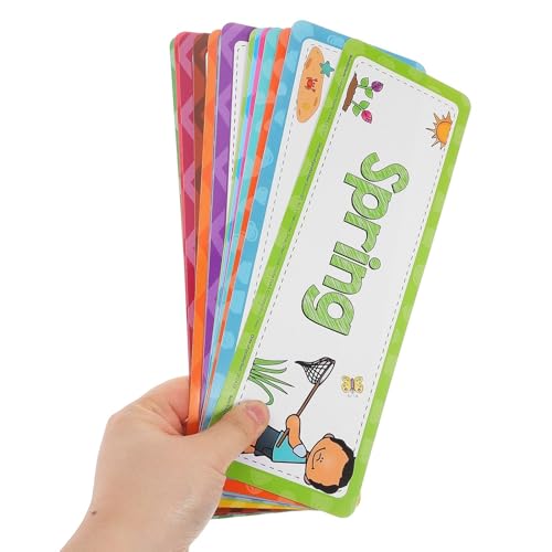 16 stücke Englisch Monate Jahreszeiten Karteikarten Bulletin Board Klassenzimmer Decor Liefert Lernen Werkzeuge Kindergarten Home Bildung von TRGYJGKF