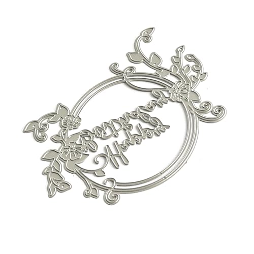 Kranz, Metall-Stanzformen, Prägeschablonen für Karten, Foto-Tagebuch, Scrapbooking, Dekorationen, Metallstanzformen, Kranz, Stanzformen für Scrapbooking, Tagebuch, Foto-Dekoration von TRHEEE