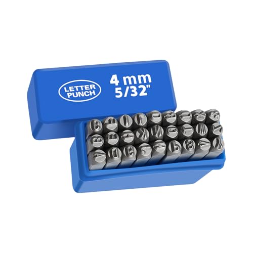 TRHEEE 27 PCs Metallstempel Set 3-8mm Stahlmetall Stempelstempelwerkzeugset Buchstempel Set Für Schmuckherstellung Von Handstempelprojekten TRHEEE 27 PCs Metallstempel Set 3-8mm Stahlmetall Stempelstempelwerkzeugset Buchstempel Set Für Schmuckherstellung Von Handstempelprojekten von TRHEEE