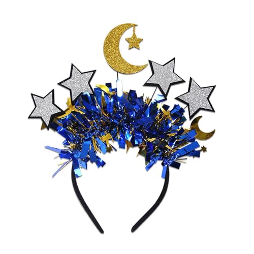 TRHEEE Bequemes Eid-Feier-Stirnband mit Halbmonden und Stern-Designs, tragbares Accessoire für jedes Alter, Freizeitkleidung von TRHEEE
