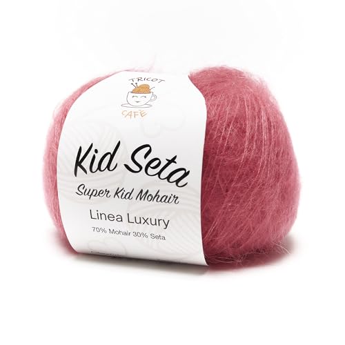 Kid Seta Super Kid Mohair by Tricot Cafè - feines Mohair und Seide - Strickwolle - Rosa 8731 Kid Seta Super Kid Mohair by Tricot Cafè - feines Mohair und Seide - Strickwolle - Rosa 8731 von TRICOT CAFE'