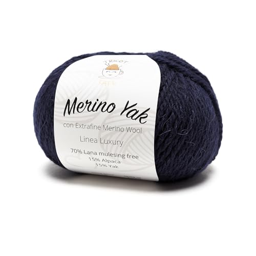 Merino Yak by Tricot Cafè - Premium Wolle Mulesing Free - Nachtblau 18 Merino Yak by Tricot Cafè - Premium Wolle Mulesing Free - Nachtblau 18 von TRICOT CAFE'
