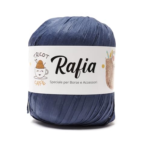 Rafia by Tricot Cafè - Spezialgarn für Taschen und Accessoires - Blau 30 Rafia by Tricot Cafè - Spezialgarn für Taschen und Accessoires - Blau 30 von TRICOT CAFE'