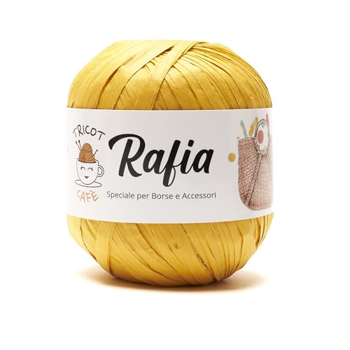 Rafia by Tricot Cafè - Spezialgarn für Taschen und Accessoires - Gelb 23 Rafia by Tricot Cafè - Spezialgarn für Taschen und Accessoires - Gelb 23 von TRICOT CAFE'