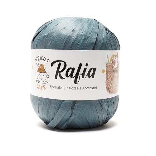 Rafia by Tricot Cafè - Spezialgarn für Taschen und Accessoires - Petrol 24 Rafia by Tricot Cafè - Spezialgarn für Taschen und Accessoires - Petrol 24 von TRICOT CAFE'