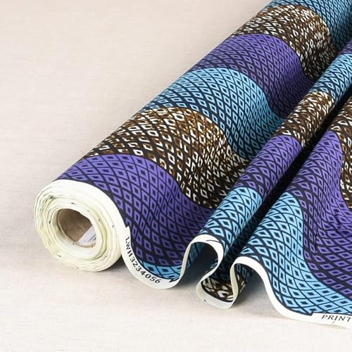 Stoff Meterware afrikanisches Wax beidseitig bedruckt 100% Polyester - Mix 73 Stoff Meterware afrikanisches Wax beidseitig bedruckt 100% Polyester - Mix 73 von TRICOT CAFE'
