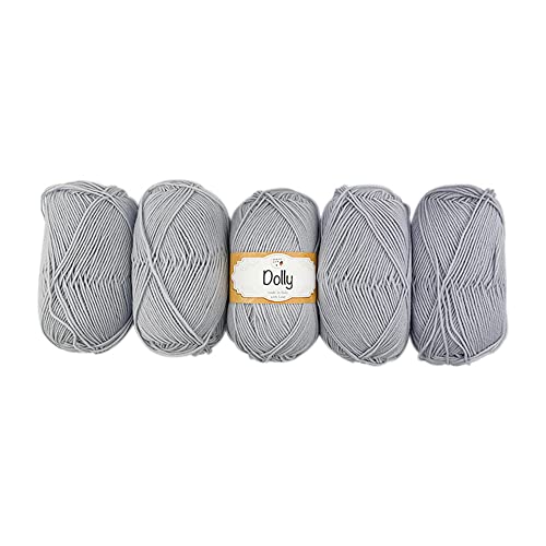 TRICOT CAFE' Lana Dolly, 5er Pack Made in Italy 100% Reine Merinowolle Extrafine/Perle 16 von TRICOT CAFE'