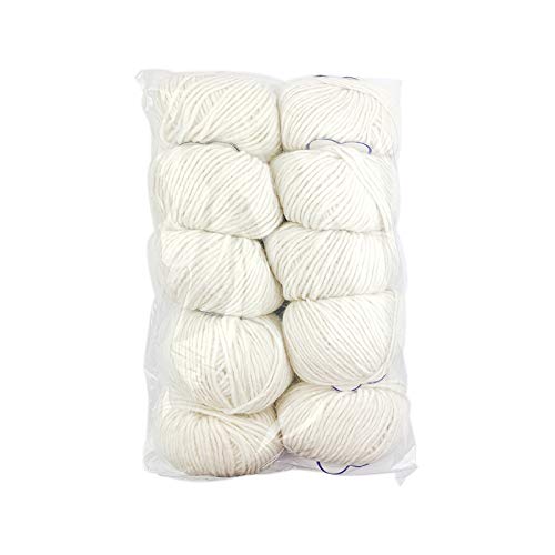 Padua Wollknäuel 10 Stück 70% Alpaka 20% Wolle 10% Acryl / Weiß 1 von TRICOT CAFE'