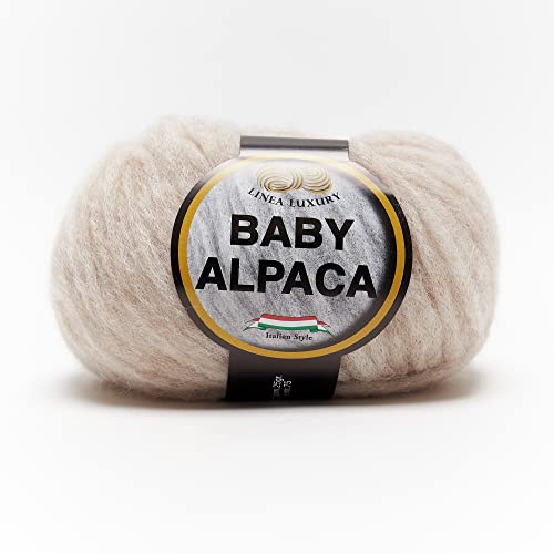 Tricot Cafè – Baby Alpaca – hochwertiges Garn Baby Alpaca und Merinos Extra feine Wolle – ideal zum Stricken mit Nadeln/Häkelnadeln: 8.00/10.00 – 25 g Beige 7 Tricot Cafè – Baby Alpaca – hochwertiges Garn Baby Alpaca und Merinos Extra feine Wolle – ideal zum Stricken mit Nadeln/Häkelnadeln: 8.00/10.00 – 25 g Beige 7 von TRICOT CAFE'