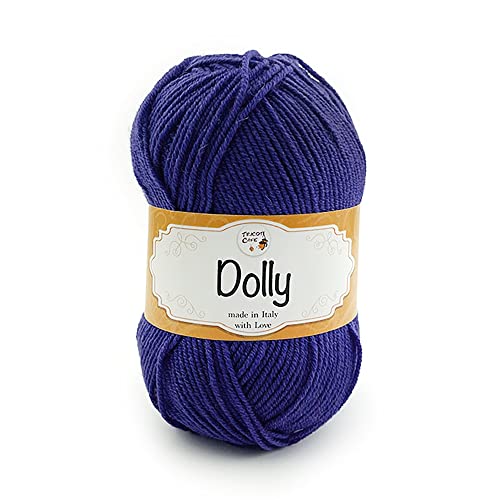 Tricot Café - Dolly Nuovo - Garn aus reiner Merinowolle - Strickgarn für Nadeln und Strickmaschinen - geeignet für die Zwischensaison - weich und flauschig - Made in Italy -Bluette 38 Tricot Café - Dolly Nuovo - Garn aus reiner Merinowolle - Strickgarn für Nadeln und Strickmaschinen - geeignet für die Zwischensaison - weich und flauschig - Made in Italy -Bluette 38 von TRICOT CAFE'