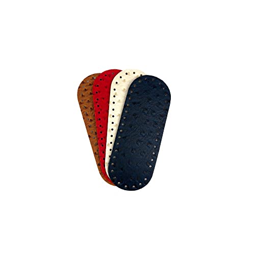 Tricot Café - Häkeltaschenboden aus Leder und Kunstleder, ideal für die Herstellung Einer handgefertigten Häkeltasche mit Häkelband - 21x8cm Farbige Brokate 1 4pcs Tricot Café - Häkeltaschenboden aus Leder und Kunstleder, ideal für die Herstellung Einer handgefertigten Häkeltasche mit Häkelband - 21x8cm Farbige Brokate 1 4pcs von TRICOT CAFE'